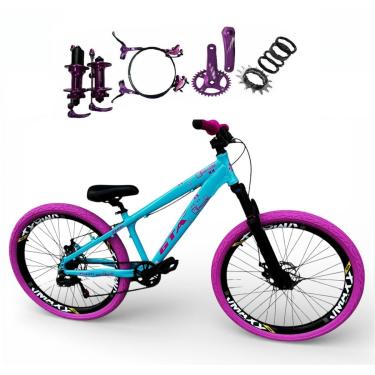 Imagem de Bicicleta 26 Gta Rebel Freeride Single Freio Hidráulico Cubo k7 Barulhento Pneu Flame Aros Vmaxx-Unissex