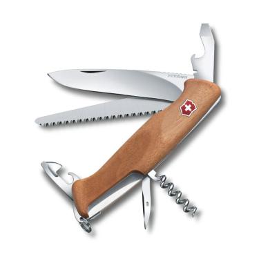 Imagem de Canivete Victorinox Ranger 55 Wood - 10 funções - Cabo de Madeira - Marrom - 0.9561.63