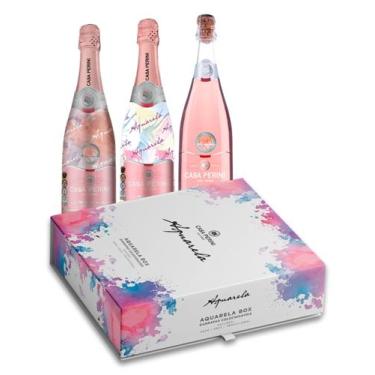 Imagem de Box Casa Perini Espumante Aquarela Moscatel Rosé 750ml cada