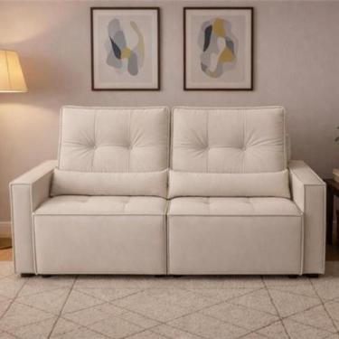 Imagem de Sofá Retrátil e Reclinável Londrina 1,60m em Veludo com Assento D23  L