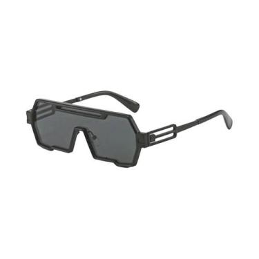 Imagem de Óculos De Sol Femininos Retrô De Luxo UV400 Com Lentes Divididas Retan