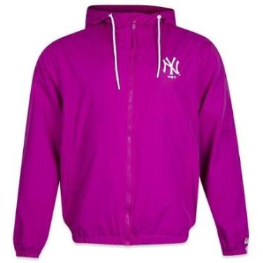 Imagem de JAQUETA CORTA VENTO WINDBREAKER MLB NEW YORK YANKEES WINDY NY ROSA NEW ERA-Masculino