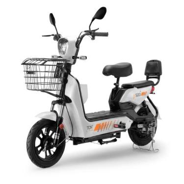 Imagem de Bicicleta Elétrica TCN Basket Branca com Autonomia de 40km