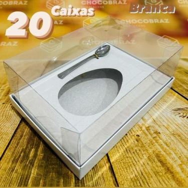 Imagem de KIT 5~20 CAIXAS PARA OVO DE PÁSCOA AJUSTAVEL 250/350/500g BRANCA OU KR