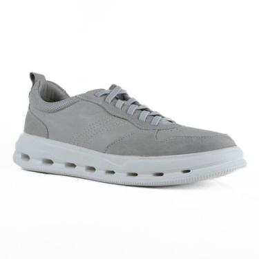 Imagem de Tênis Casual Masculino Democrata Groove Full Light Couro 240701 Tamanh