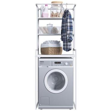 Imagem de Estante Organizadora Para Lavanderia 3 Prateleiras P1065 PP Milani Sto
