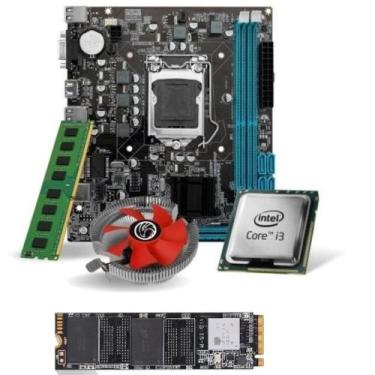 Imagem de Kit Pl Mãe H61 + Proc. I5 3470 + Mem. 8gb Ddr3 + Cooler + M.2 256gb - 