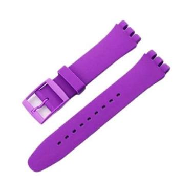 Imagem de Pulseira De Silicone Colorida 16mm-20mm, Strap De Borracha À Prova d'Á