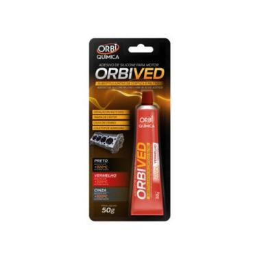 Imagem de Cola Silicone Vermelho Alta Temperatura Orbived 50g - ORBI QUIMICA Sub