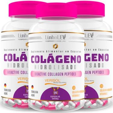 Imagem de Colágeno Verisol Peptides Bioactive Hidrolisado 3 Frascos 360 caps GEL