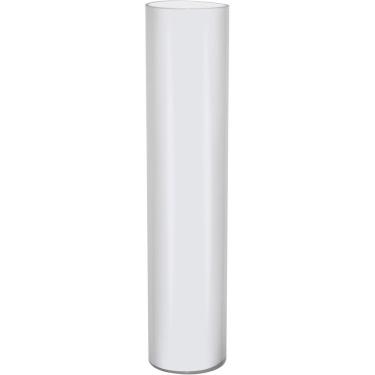 Imagem de VASO DECORATIVO ENFEITE PLANTA VIDRO 80x18x18cm BRANCO