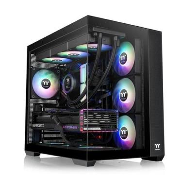 Imagem de Gabinete Gamer Thermaltake View 380 TG, ARGB, Mid Tower, Vidro Tempera