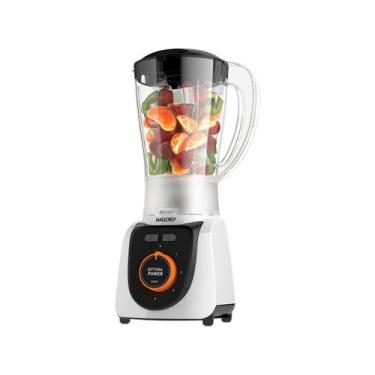 Imagem de Liquidificador mallory 900w 220v 4 velocidades - branco, Branco e Pret