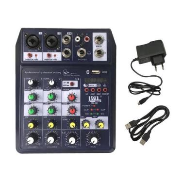 Imagem de Mesa de Som 4 Canais Bluetooth USB JWL MX-402i