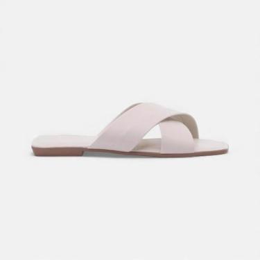 Imagem de Chinelo Rasteira Sonho Dos Pés Napa Off White - SONHO DOS PES, Cotton,