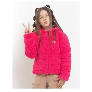 Imagem de Casaco / Jaqueta Infantil Menina Forrada Inverno Capuz K006 - LESSA KI