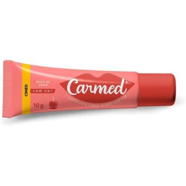 Imagem de Carmed Hidratante Labial, sabor Maçã do Amor,10g, Com Cor - Cimed