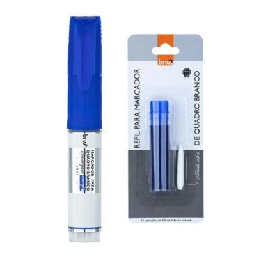 Imagem de Marcador Quadro Branco Prime Recarregável 2mm  Refil de Tinta Quadro B