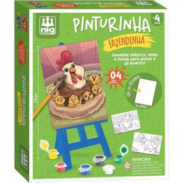 Imagem de Kit de Pinturinha Fazendinha c/6 Tintas - Nig