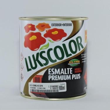 Imagem de tinta esmalte 900ml vermelho lukscolor