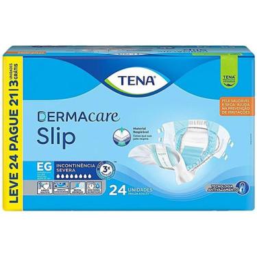 Imagem de Fralda Geriátrica Tena Dermacare Slip Tam EG - 24 unidades