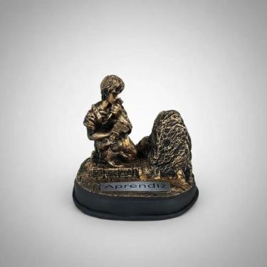 Imagem de Estatueta Aprendiz de Maconaria Maçom de Resina Decorado - Decore Casa