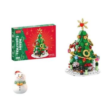 Imagem de Blocos De Montar De Aldeia De Natal: Árvore De Natal, Peças De Encaixe