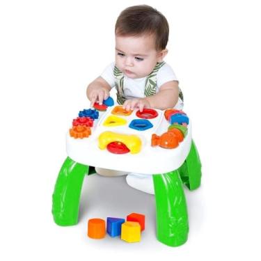 Imagem de Mesa Didática Atividades Brinquedo Play Time Verde - Cotiplas