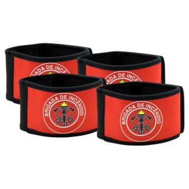 Imagem de Braçadeira De Brigadista Em Neoprene c/ 4 - BRINKO