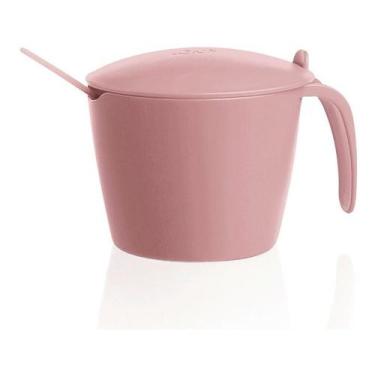Imagem de Açucareiro Com Colher Cozinha Decoração Preto Vermelho Rosa  - OU, Bis