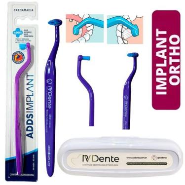 Imagem de Escova Dental para Protese e Implante + Estojo Rv Dente