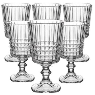 Imagem de Kit 6 Taças Vidro 360ml Água Suco Refri Buffet Transparente - Wincy