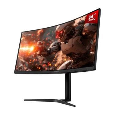 Imagem de Monitor Gamer Pcyes Z Max Z34C 34 Curvo Wqhd 165HZ 1MS HDMI DP Has Fre
