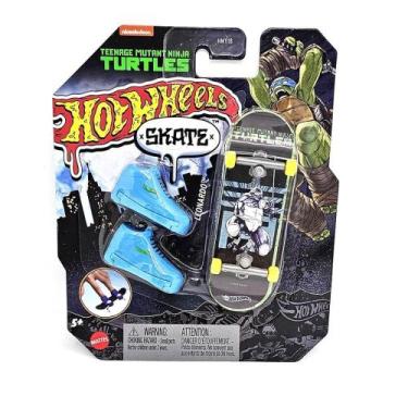Imagem de Hot Wheels Skate De Dedo Tartarugas Ninja - Leonardo - Mattel HMY18/HV