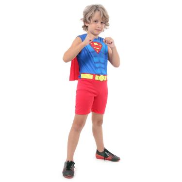 Imagem de Fantasia Super Homem Regata Infantil - Liga da Justiça - Original M