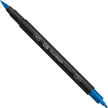 Imagem de Marcador Artístico Aquarelável Dual Brush - Azul Royal - CIS - Caixa com 10 unidades CIS, Azul Royal, pacote de 10