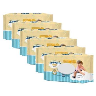 Imagem de Toalhas Umedecidas Mamito Baby Premium Kit 6 Pacotes C/100 Folhas