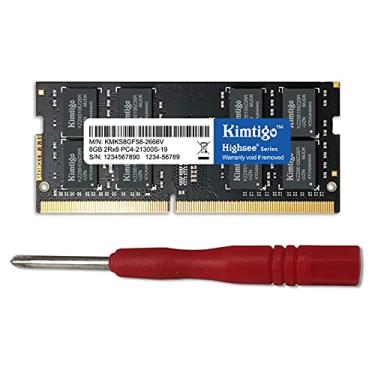 Imagem de Kimtigo DDR4 8GB Laptop Ram 2666MHz PC4-21300 memória sem buffer SODIMM Notebook 260Pin 1x8GB (8GB)