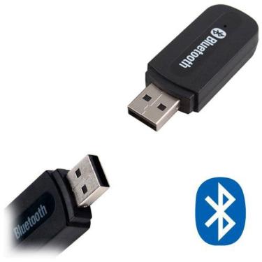 Imagem de Adaptador Bluetooth Receptor Wireless USB Musica Carro P2