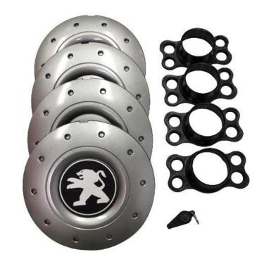 Imagem de Calotas Miollo Peugeot 206 Aro 14 2001/08 Amarok Prata