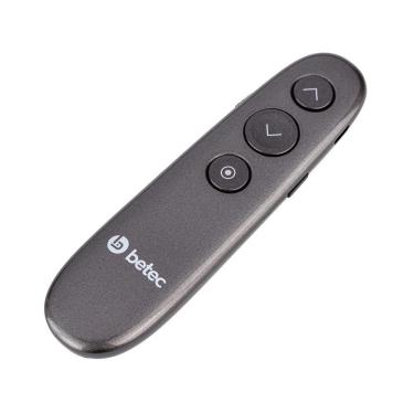 Imagem de Apresentador Multimídia Profissional Wireless - Bateria Interna - Betec BT4850 - Slide, Laser digital, Lupa, Realce