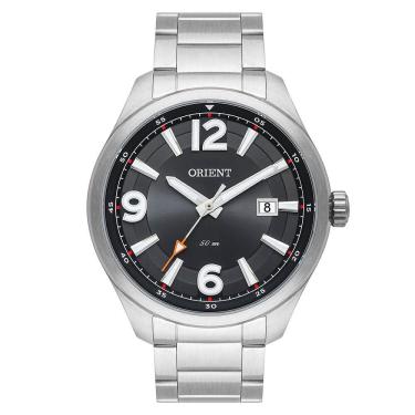Imagem de Relógio ORIENT masculino prata preto analógico MBSS1389 G2SX