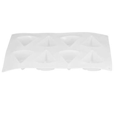 Imagem de Molde de mousse, molde de sobremesa 8 cavidades para lava-louças molde de silicone seguro molde de queijo antiaderente para fondant chocolates, sabonetes, bolos, mousse, pudim
