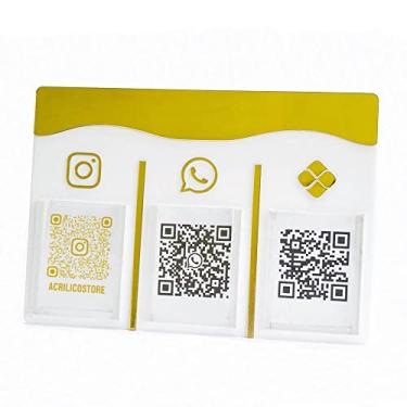 Imagem de Display, Plaquinha para Pagamento Pix e Qr Code com 3 Bolsas
