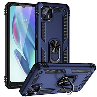 Imagem de YUNCHAO Caixa de telefone Para Motorola Moto G50 5G TPU à prova de choque + Caixa de telefone protetora com suporte rotativo de 360 ​​graus capa para celular
