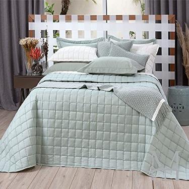 Imagem de Cobreleito Super King Lavive Diana 05 Peças Dupla Face Verde Malva