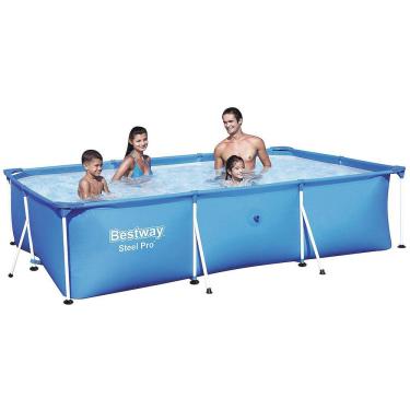 Imagem de Piscina Estrutal Retangular Azul Celeste 3300L Bestway