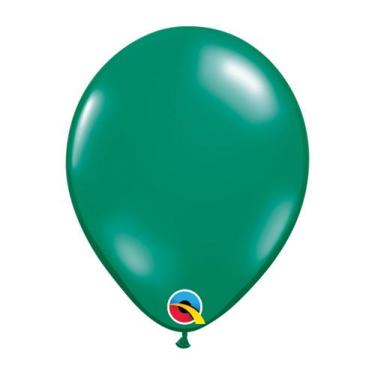 Imagem de Balão De Látex Verde Esmeralda Joia 11 Polegadas Unitário Qualatex 437