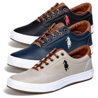 Imagem de Kit 3 Pares Tenis Masculino Sapatenis Polo Open
