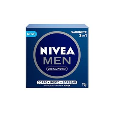 Imagem de NIVEA MEN Sabonete em Barra Original Protect 3 em 1 90g - Ideal para o corpo, rosto e barba, previne irritações, com Aloe Vera e vitamina E, limpeza suave, pele hidratada e macia